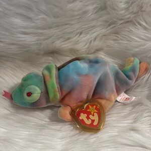 Ultra Rare “Rainbow” The Chameleon Original 1997 Tie Dye Edition! Ty Beanie Baby